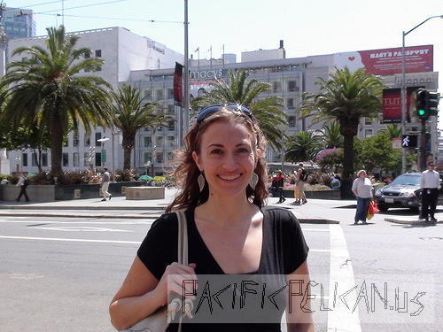 Jessica in Union Square, San Francisco