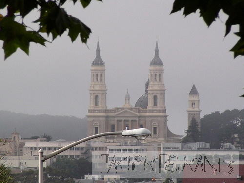 the USF Church as seen from Ashbury Heights, San Francisco
