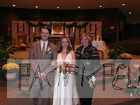 Dan and Jessica with Aunt Margaret at the convalidation