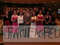 Dan and Jessica with the wedding party and cousins and friends
